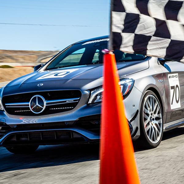 Mercedes AMG completing the course